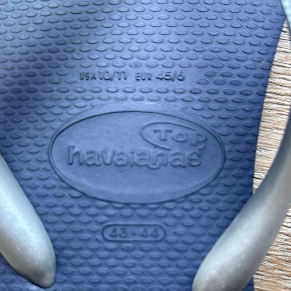 Havaianas Navy and Metallic Flip Flops - Picture 2 of 3